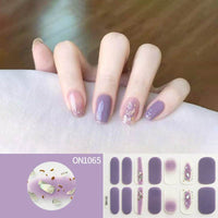 Laser Bronzing Flower Butterfly Nail Sticker