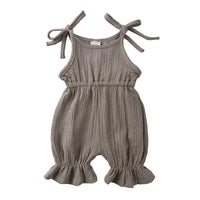 Summer Baby Cotton And Linen Jumpsuit
