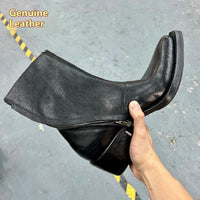 British Wizard Retro Spiral Oblique Zipper Martin Boots