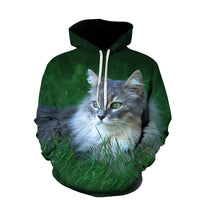 Hooded Men's Sweater Animal Digital Printing