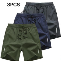 Fashionable Zippered Pocket Casual Men's Shorts