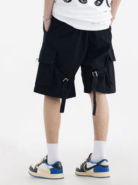 Men's Loose Zipper High Street Cargo Shorts