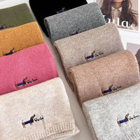 All-matching Warm Cold-proof Wool Knitted Small Scarf Women