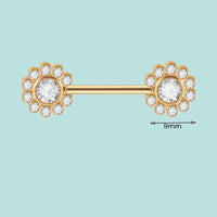 Stainless Steel Pin Adhesive Nail Butterfly Colorful Crystals