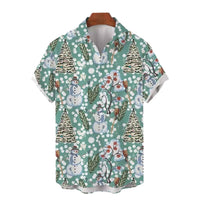 European And American Summer 3D Digital Printing Casual Fashion Polo Collar Men's Shirt