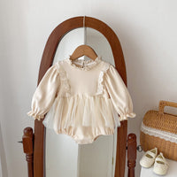 Baby Trendy Mesh Princess Baby's Gown