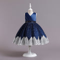 Girls' Fashion Simple Lace Princess Dress