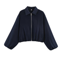 Hem-zip Jacket Baseball Uniform Coat Womens