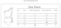 Flounced One-shoulder Bikini High Waist Swimming Trunks Swimsuit Set