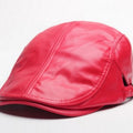 New Duck Tongue Hat Wholesale Korean Tide Of Men And Women PU Beret Hat Factory Direct