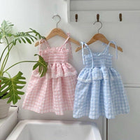 Baby Lace-up Bow Design Korean-style Instagram A-line Skirt