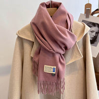 High-end Versatile Shawl Warm Thickened Scarf Dual-purpose
