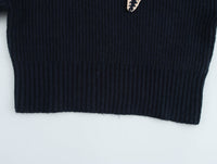 Ladies Bow Decorative Vest Pullover Sweaters