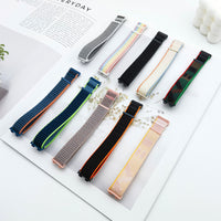 Simple All-match Velcro Nylon Loopback Strap