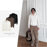 Blended Soft Skin-friendly Crewneck Base-layer Long-sleeve Hoodie