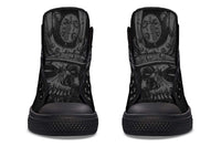 High Top Canvas Shoes For Printing Lovers