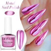 Quick-dry Metallic Mirror Nail Polish, No Baking Required