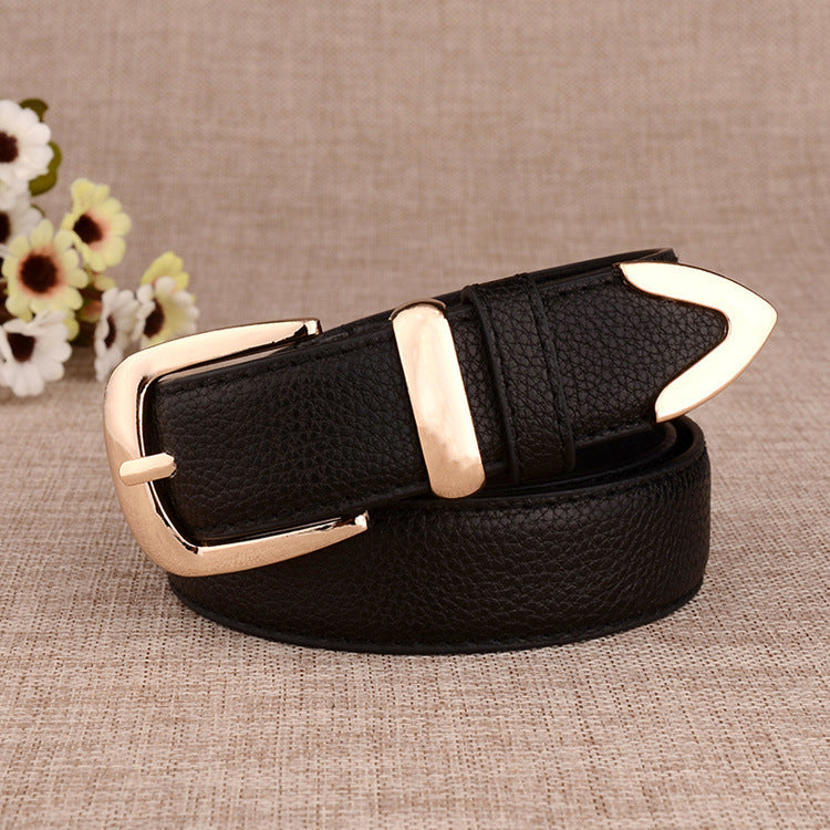 Women's Paint Alloy Buckle Pant Belt