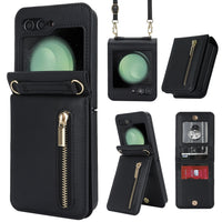 Zipper Crossbody Foldable Screen Phone Case