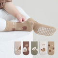 Children's Mid-calf Cute Cartoon Non-slip Dotted Rubber Floor Socks