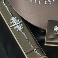 Bridal Zircon 3A Necklace Earrings Four-piece Set