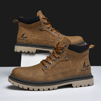 Men's Mid-Top Autumn British Style Worker Boot