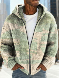 Christmas 3D Digital-Print Casual Zip-Up Hoodie