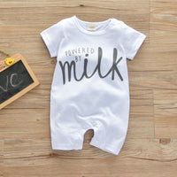 Monogrammed Cotton Short-sleeved Full-body Hacihah Style