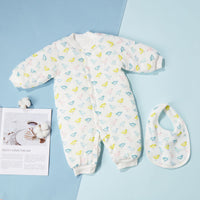 Cotton Yarn Cotton Baby Split Leg Onesies To Keep Warm