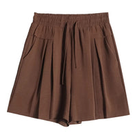 Casual Shorts Women's High Waist Summer Thin Plus Size