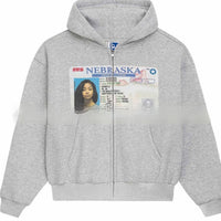 Cute Hoodie Teenagers Oversized Sweatshirt Casual Clothes Thick Zipper