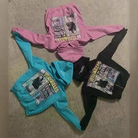 Printed Hip-hop Street Zipper Sweater