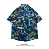 Men's Vintage Shirt With Short Sleeves