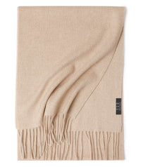 Water Ripple Pure Color Cashmere Warm Scarf