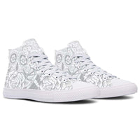 Printed Couple High-top Canvas Shoes