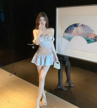 One-Word Banquet Strapless Dress