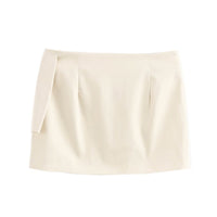 European And American Autumn New Fashion All-matching Bowknot Decoration Mini Skirt