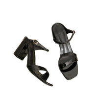 European And American Slippers Thick Heel Solid Color Fish Mouth Slingback Sandals