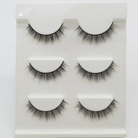 Three Pairs Of 3D Eyelash Natural Thick Multi-layer