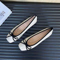 2026 New Spring Summer Women's Square Toe Flats, Korean Style Slip-On Shoes, Soft Sole, Plus Size, Casual All-Match Fashion