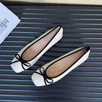 2026 New Spring Summer Women's Square Toe Flats, Korean Style Slip-On Shoes, Soft Sole, Plus Size, Casual All-Match Fashion