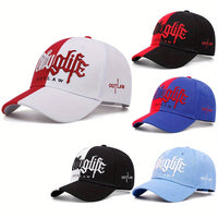 Embroidered Letter Double Stitching All-matching Sun Hat Peaked Cap