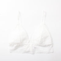 No Steel Ring Triangle Cup French Thin Small Breast Lace Thin Lace Breathable Bra