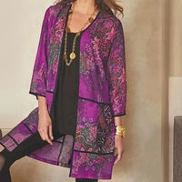 Women's UV-proof Sunscreen 34 Sleeve Printed Coat