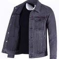Men's Loose-fitting Workwear Jacket Lapel Denim Jacket