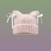 Bow-knot Knitted Casual Hat For Women