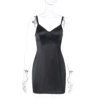 Fashionable Chic Sexy And Sassy Slim-fit Lace-panelled Slip Dress