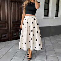 New Exquisite Polka-dot Retro Elegant A-line Skirt