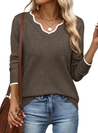 A Fashionable And Versatile Women's Pullover Top