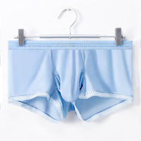 Men's Trunk Ice Silk Thin Nude Feel See Through Breathable Underwear